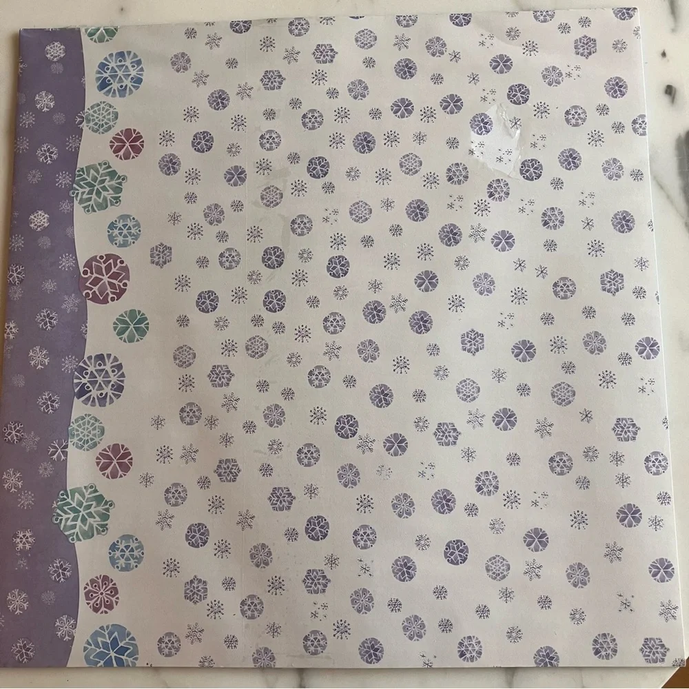 12x12 Winter Fun Premium Scrapbook Kit 18 pages with coordinated‎ stickers